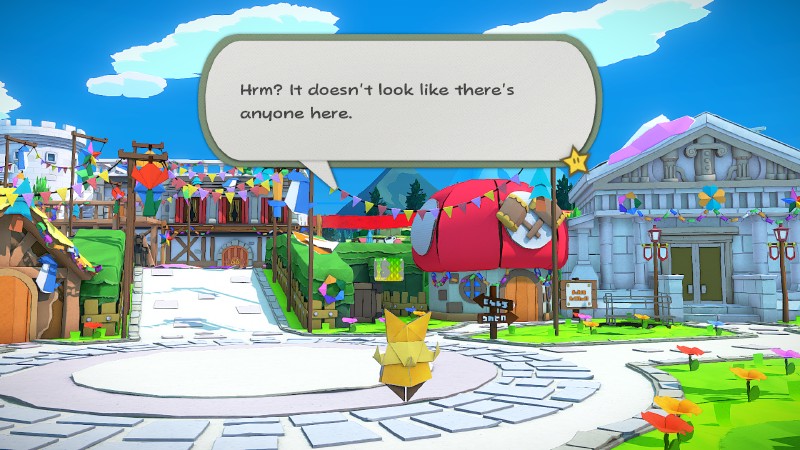 That is one big sheet of paper! (Paper Mario: The Origami King)