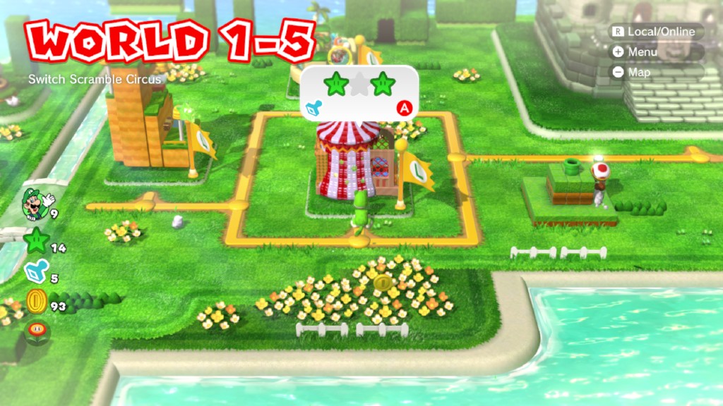  Affected world in Super Mario 3D World + Bowser's Fury